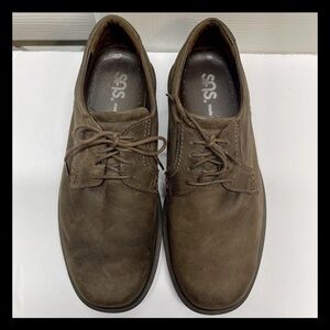 Sas Mens Ambassador Lace Up Oxfords Brown Size 10WW Tripad Comfort Made In USA